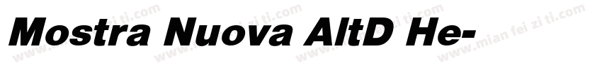 Mostra Nuova AltD He字体转换